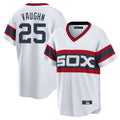 Elroe C.White Sox #25 Andrew Vaughn Player White Stripe Limited Home Stitched Jerseys