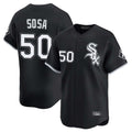 Elroe C.White Sox #50 Lenyn Sosa Player Black Limited Home Stitched Jerseys