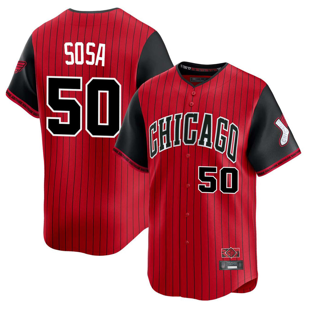 Elroe C.White Sox #50 Lenyn Sosa Player Red City Connect Limited Home Stitched Jerseys