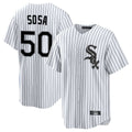 Elroe C.White Sox #50 Lenyn Sosa Player White Stripe Home Game Stitched Jerseys