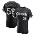Elroe C.White Sox #58 Seranthony Dom¡§anguez Player Black City Connect Limited Elite Home Stitched Jerseys