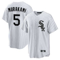 Elroe C.White Sox #5 Munetaka Murakami Player White Stripe Home Game Stitched Jerseys