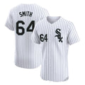 Elroe C.White Sox #64 Shane Smith Player White Stripe Limited Elite Home Stitched Jerseys