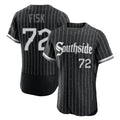 Elroe C.White Sox #72 Carlton Fisk Player Black City Connect Limited Elite Home Stitched Jerseys