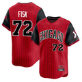 Elroe C.White Sox #72 Carlton Fisk Player Red City Connect Limited Home Stitched Jerseys