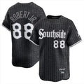 Elroe C.White Sox #88 Luis Robert Jr Player Black City Connect Limited Home Stitched Jerseys