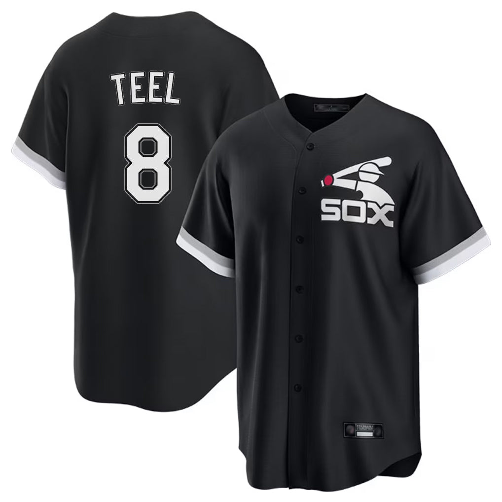 Elroe C.White Sox #8 Kyle Teel Player Black Spring Training Game Stitched Jerseys