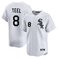 Elroe C.White Sox #8 Kyle Teel Player White Stripe Limited Home Stitched Jerseys