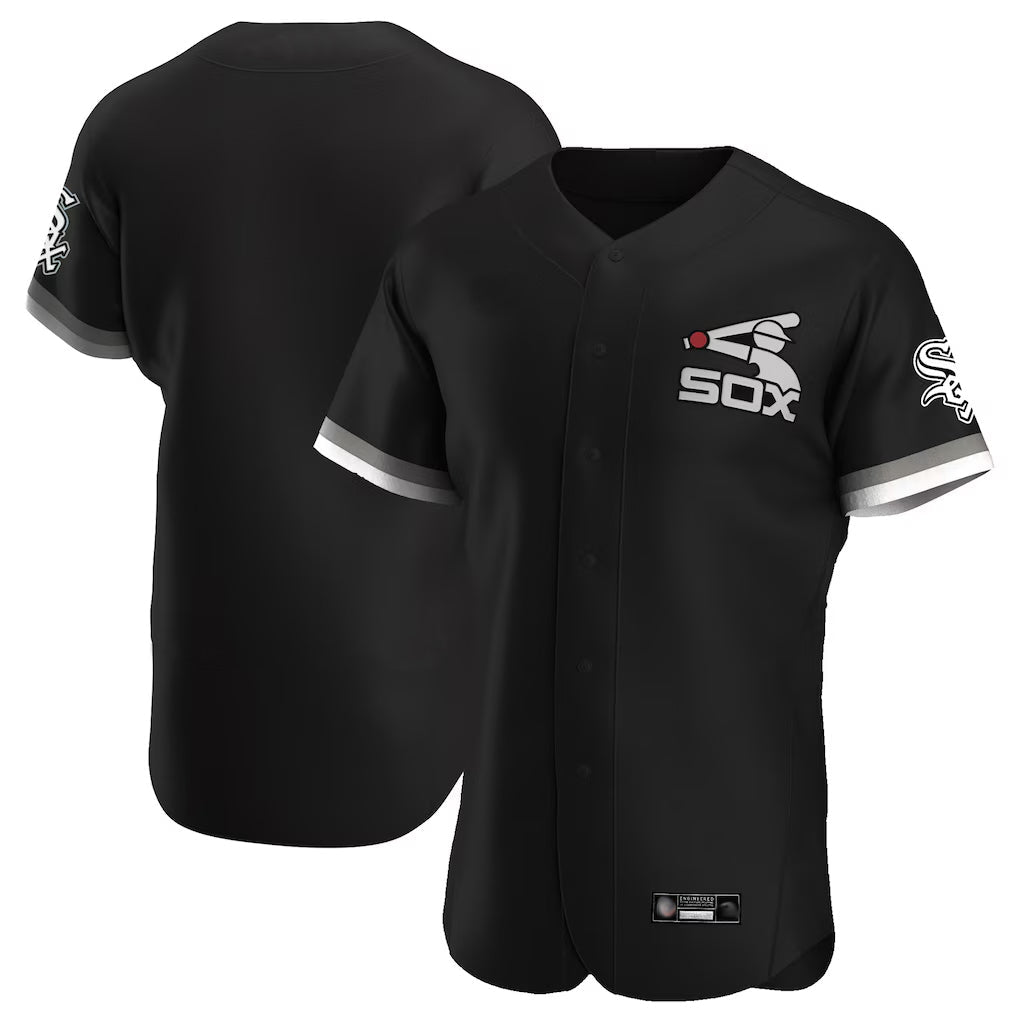 Elroe C.White Sox ## White Sox Blank Player Black Limited Elite Home Game Stitched Jerseys