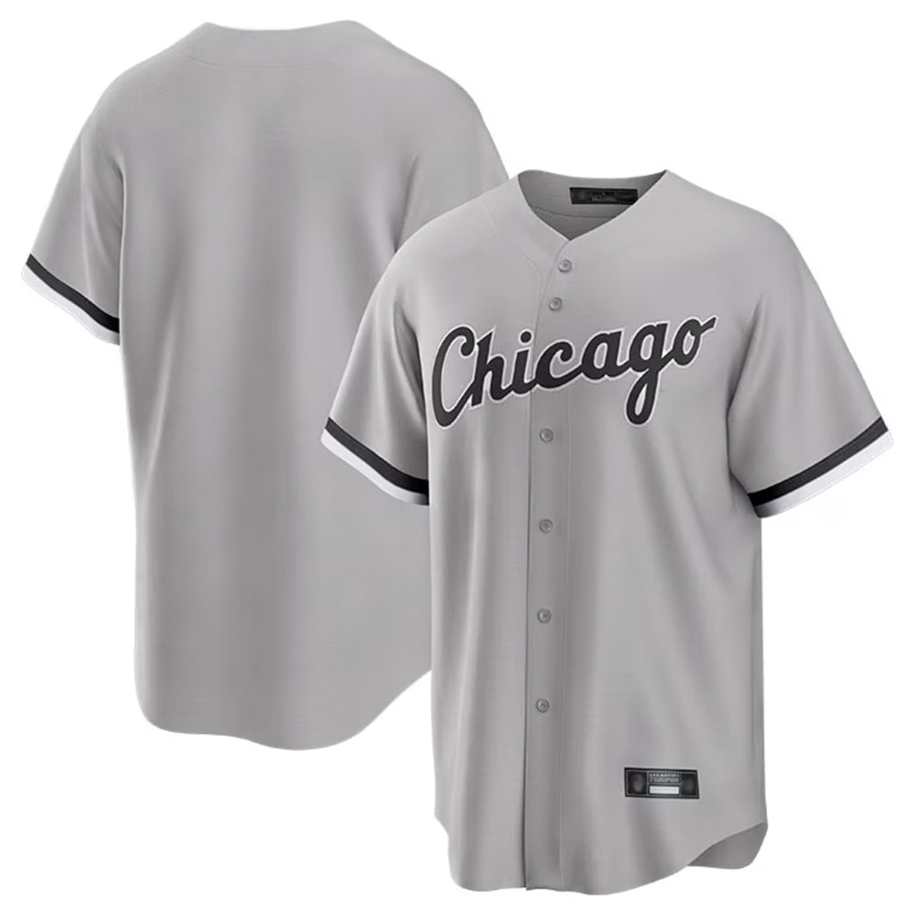 Elroe C.White Sox ## White Sox Blank Player Gray Home Game Stitched Jerseys