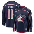 Elroe CB.Jackets #11 Miles Wood Navy Home Breakaway Jersey
