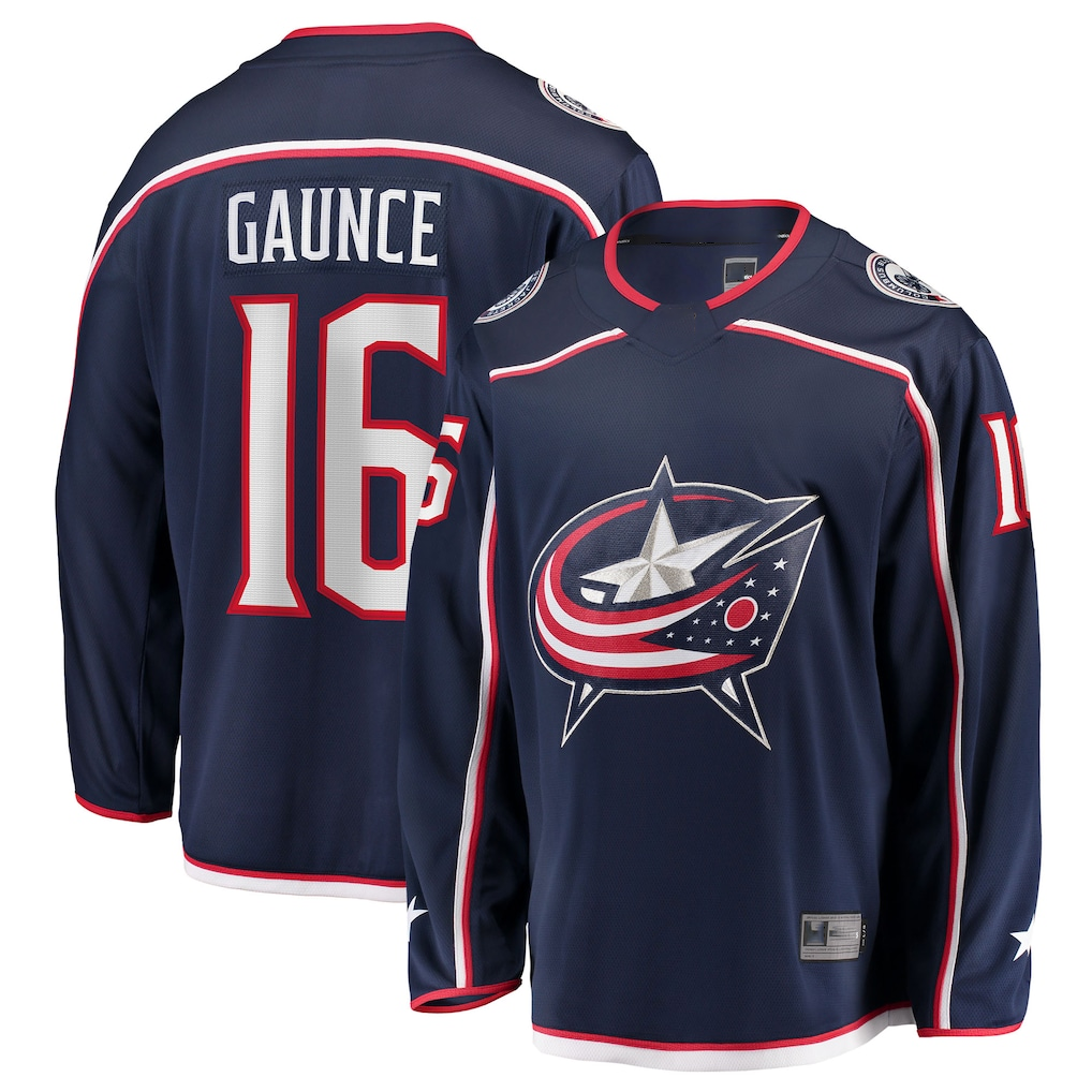 Elroe CB.Jackets #16 Brendan Gaunce Navy Home Breakaway Jersey