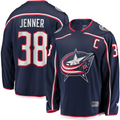 Elroe CB.Jackets #34 Cole Sillinger Navy Home Breakaway Player Jersey