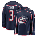 Elroe CB.Jackets #3 Charlie Coyle Navy Home Breakaway Jersey