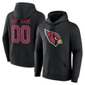 Elroe Custom A.Cardinals Black Salute to Service Pullover Hoodies Any Name & Numbers Stitched Jerseys