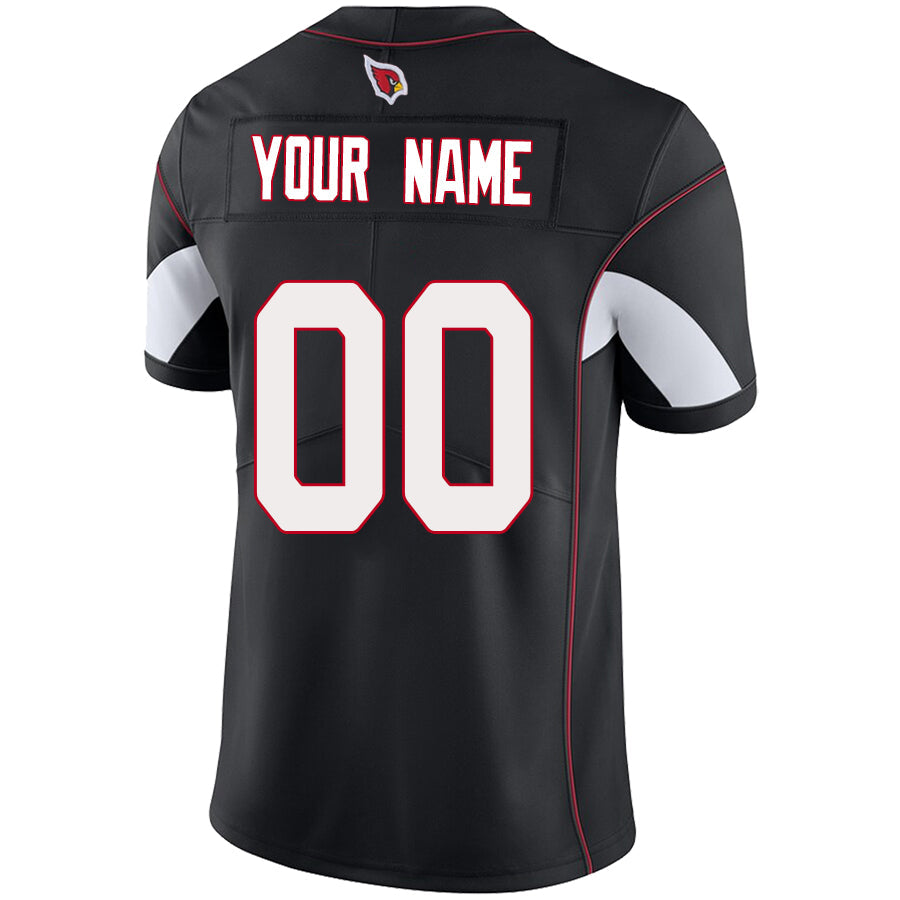 Elroe Custom A.Cardinals Black Vapor Untouchable Elite Stitched Jerseys