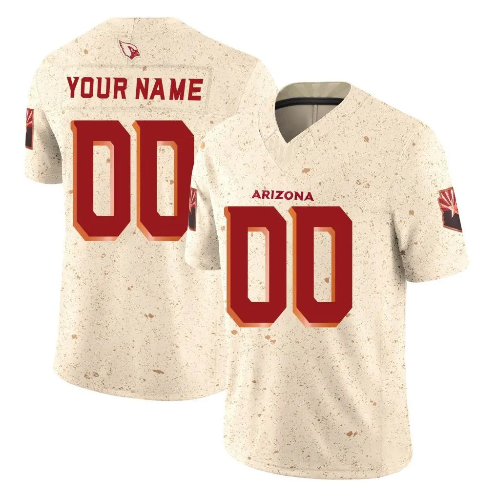 Elroe Custom A.Cardinals Cream Rivalries Collection Limited Eliet Home Game Stitched Jerseys