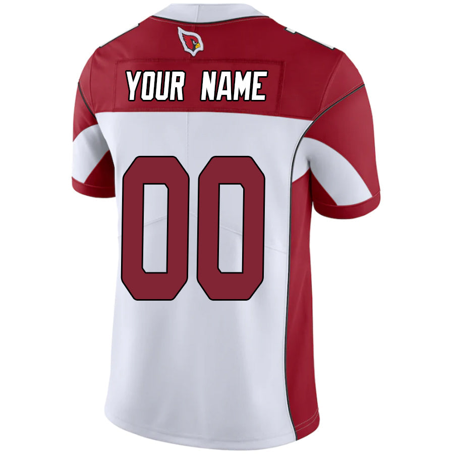 Elroe Custom A.Cardinals White-Red Vapor Untouchable Elite Stitched Jerseys