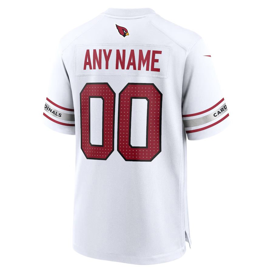 Elroe Custom A.Cardinals White Game Road Home Stitched Jerseys