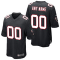 Elroe Custom A.Falcons Black Alternate Game Stitched Jerseys