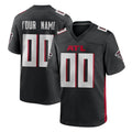 Elroe Custom A.Falcons Black Home Game Any Name & Numbers Stitched Jerseys