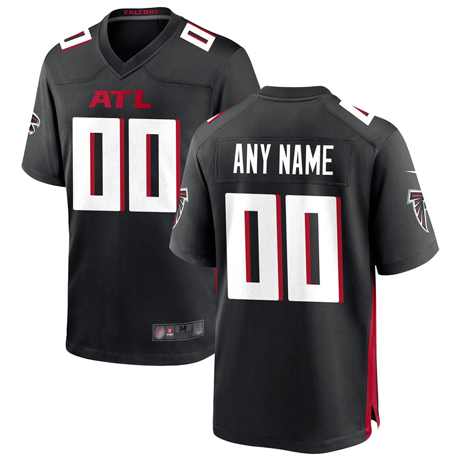 Elroe Custom A.Falcons Black Home Game Stitched Jerseys