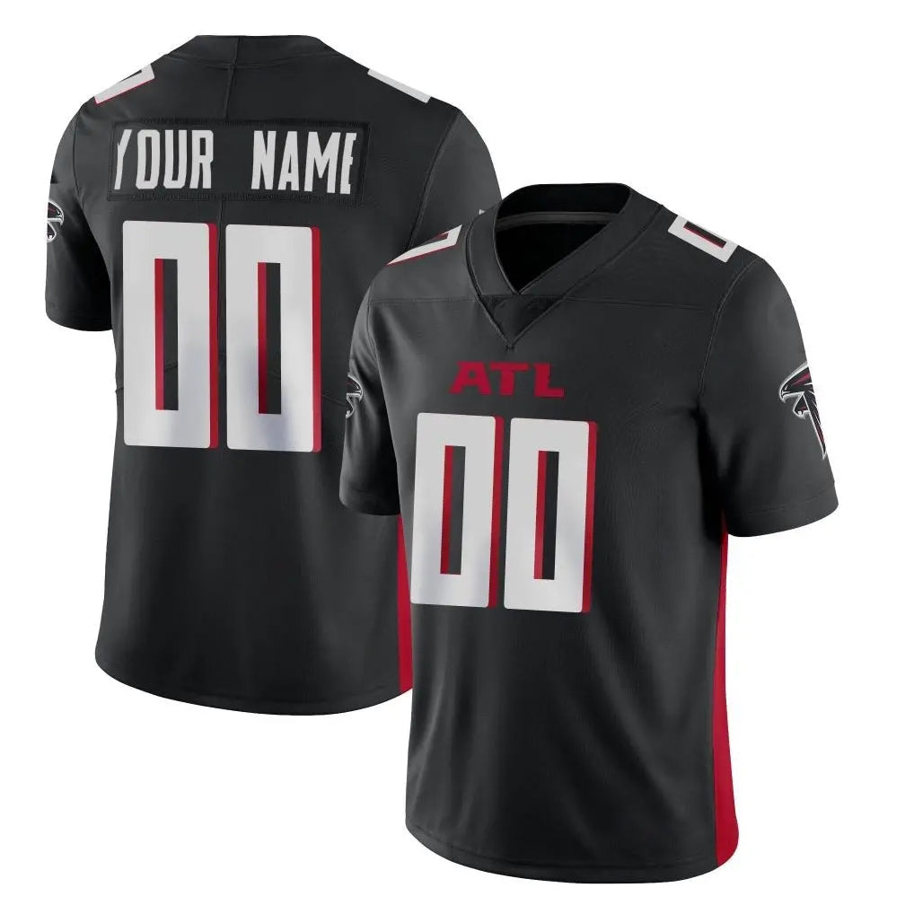Elroe Custom A.Falcons Black Limited Home Game Any Name & Numbers Stitched Jerseys