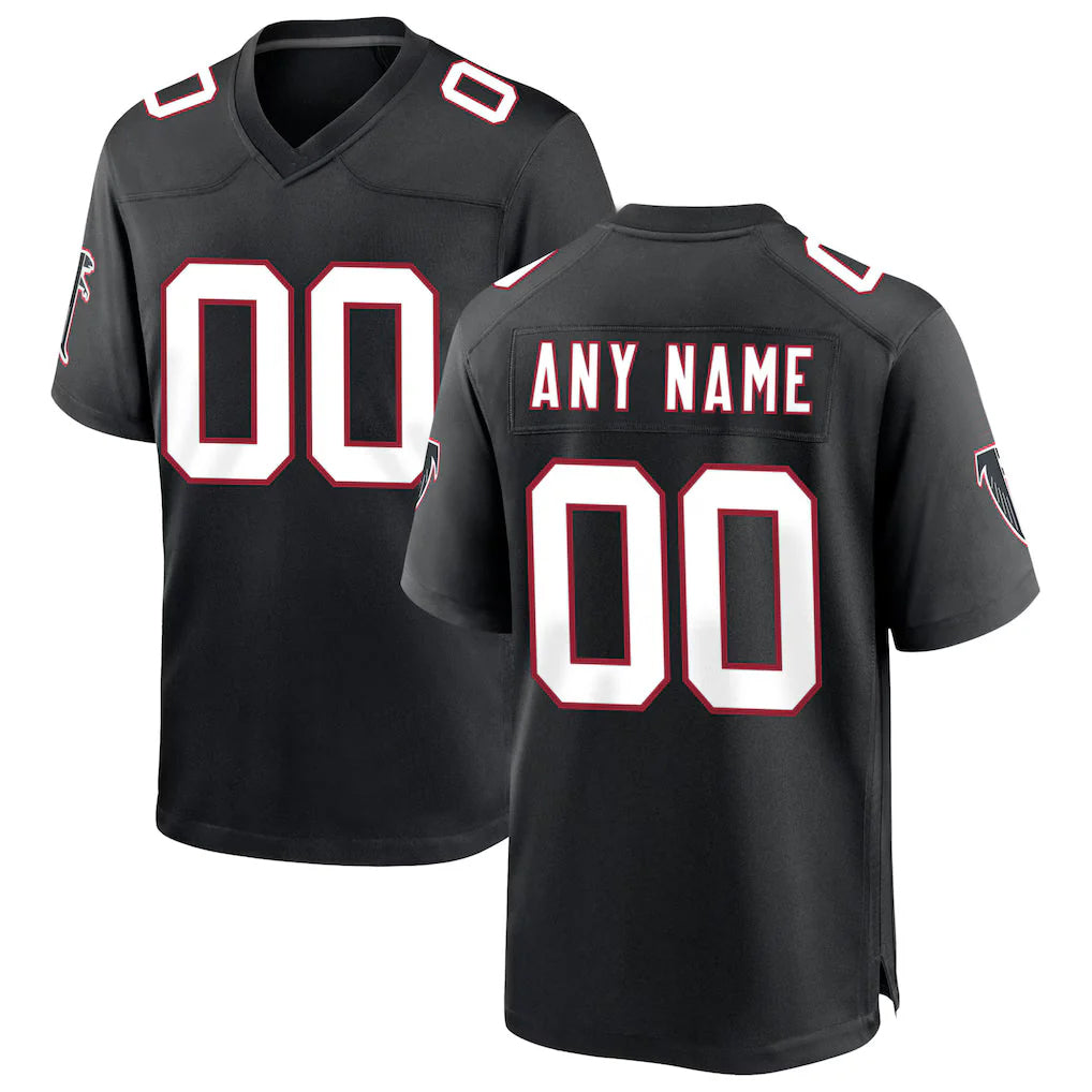 Elroe Custom A.Falcons Black Throwback Limited Home Game Any Name & Numbers Stitched Jerseys