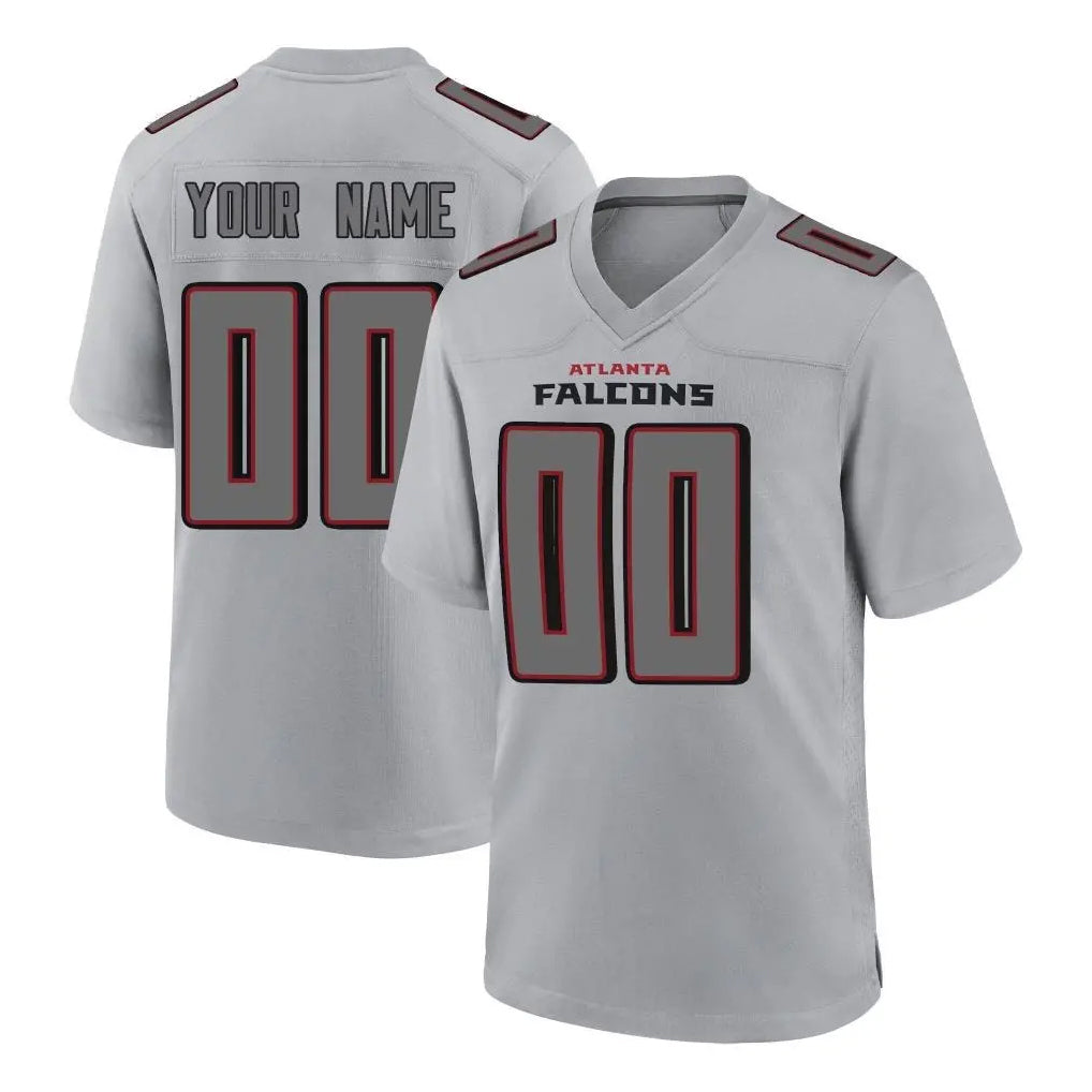 Elroe Custom A.Falcons Gray Fashion Home Game Any Name & Numbers Stitched Jerseys