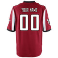 Elroe Custom A.Falcons Red Game Stitched Jerseys