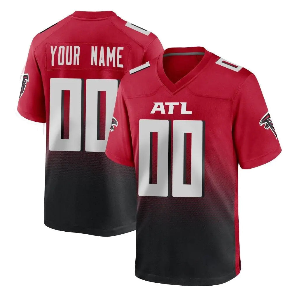 Elroe Custom A.Falcons Red Limited Home Game Any Name & Numbers Stitched Jerseys