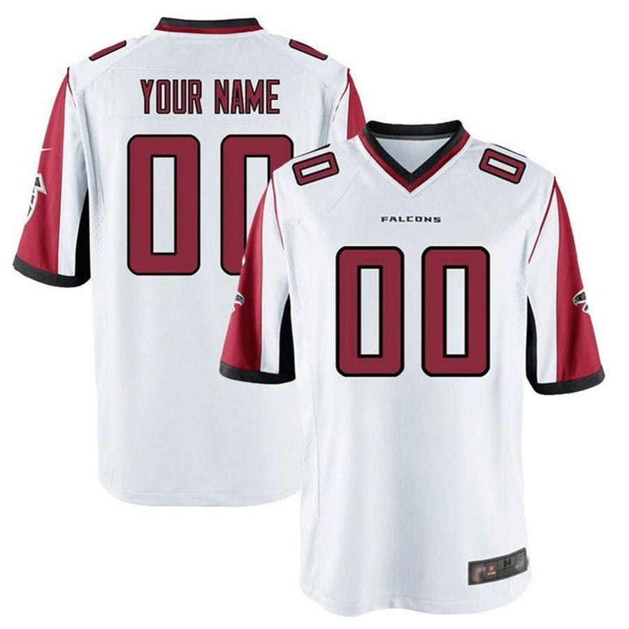 Elroe Custom A.Falcons White Game Stitched Jerseys