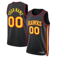 Elroe Custom A.Hawks Black 2022-23 Swingman Jerseys - Statement Edition