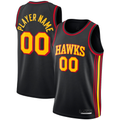 Elroe Custom A.Hawks  Black Swingman Jerseys - Statement Edition