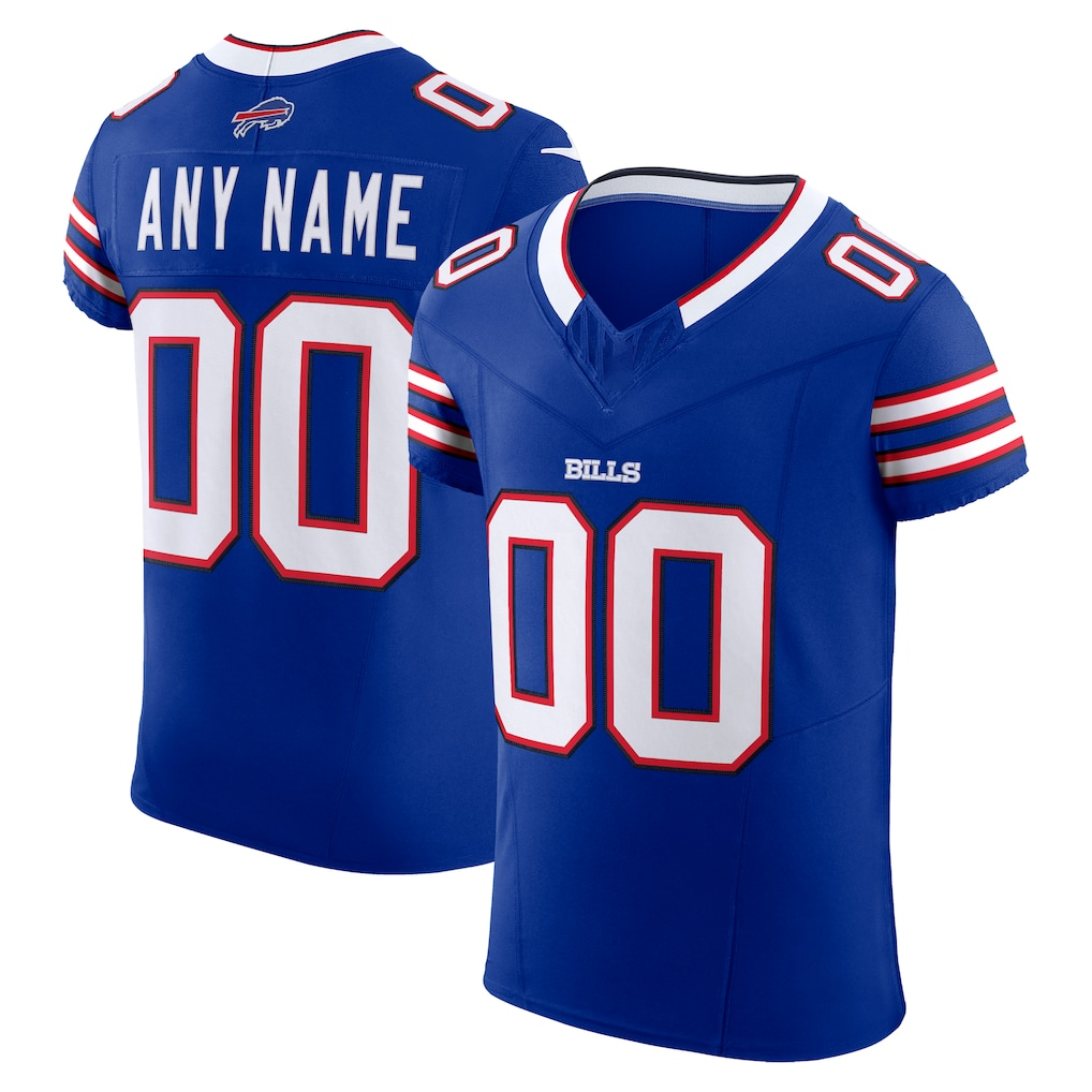 Elroe Custom B.Bills Royal Vapor F.U.S.E. Elite Stitched Jerseys