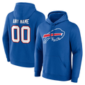 Elroe Custom B.Bills Team Authentic Personalized Name & Number Hoodie Stitched Jerseys