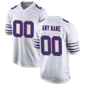 Elroe Custom B.Bills White Alternate Game Stitched Jerseys
