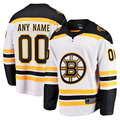 Elroe Custom B.Bruins White Away Breakaway Stitched Jerseys