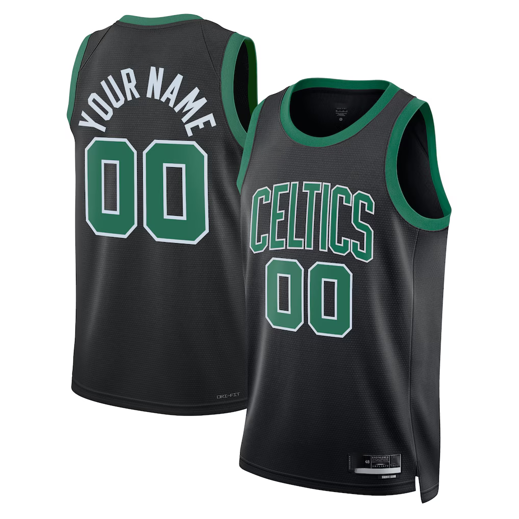 Elroe Custom B.Celtics Black 2022-23 Swingman Jerseys - Statement Edition