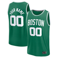 Elroe Custom B.Celtics Fanatics Kelly Green Fast Break Stitched Jerseys - Icon Edition