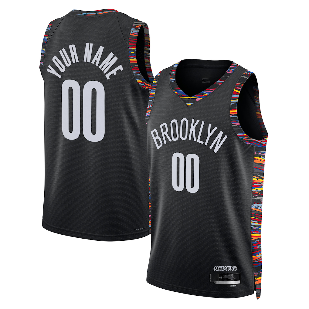 Elroe Custom B.Nets Black 202526 City Edition Swingman Jerseys