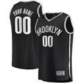 Elroe Custom B.Nets Black Fast Break Replica Jerseys - Icon Edition
