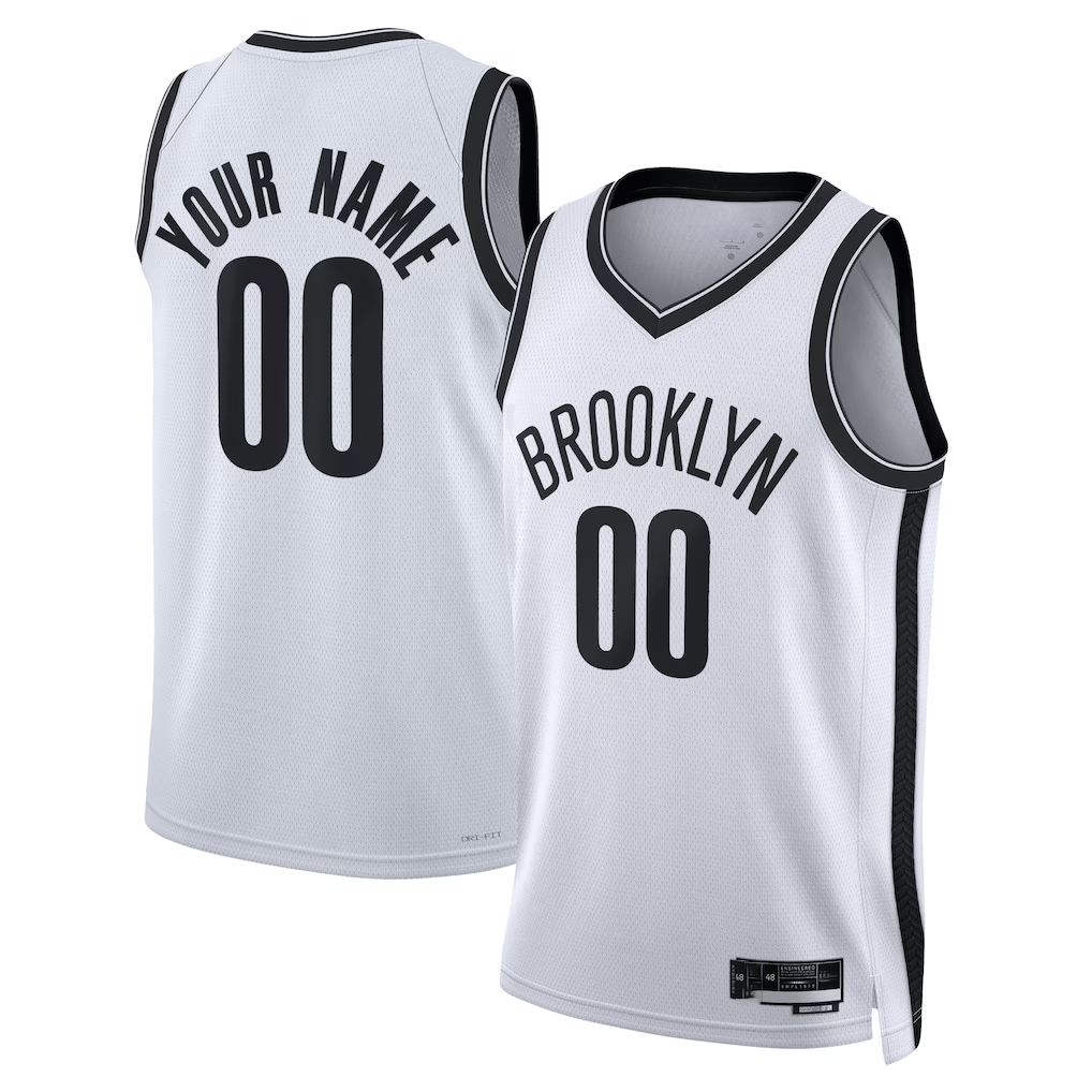 Elroe Custom B.Nets White Swingman Jerseys - Association Edition