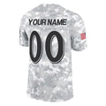 Elroe Custom B.Ravens Arctic Camo Salute to Service Limited Any Name & Numbers Stitched Jerseys
