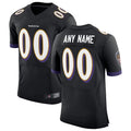 Elroe Custom B.Ravens Black Speed Machine Elite Stitched Jerseys