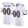 Elroe Custom B.Ravens White Vapor F.U.S.E. Limited Any Name & Numbers Stitched Jerseys
