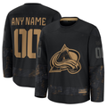 Elroe Custom C.Avalanche Black 2024 Military Appreciation Practice Jerseys