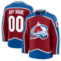 Elroe Custom C.Avalanche Burgundy Home Premium Jerseys