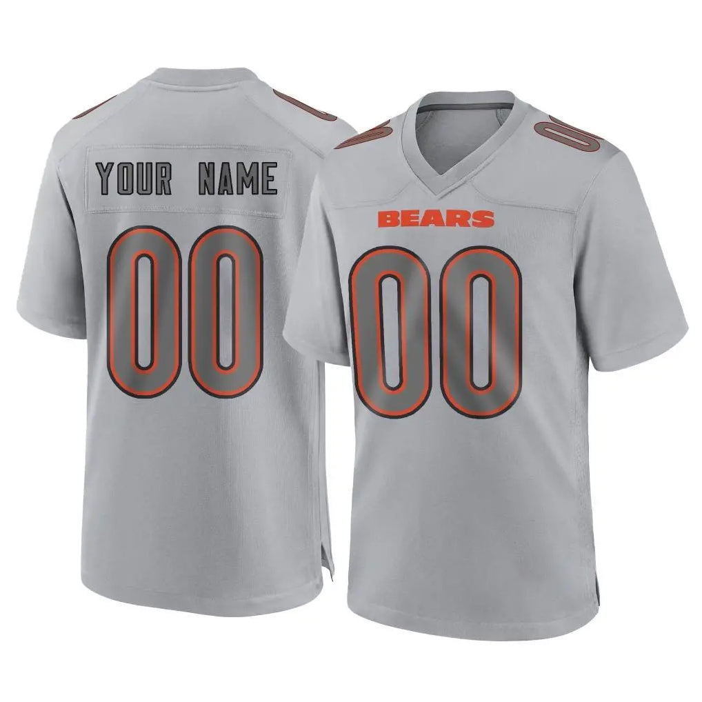 Elroe Custom C.Bears Gray Atmosphere Fashion Game Any Name & Numbers Stitched Jerseys