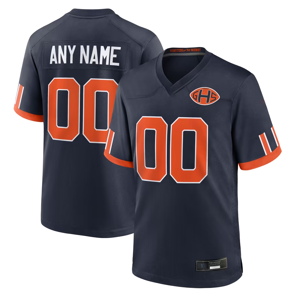 Elroe Custom C.Bears Navy 2026 Rivalries Collection Game Stitched Jerseys